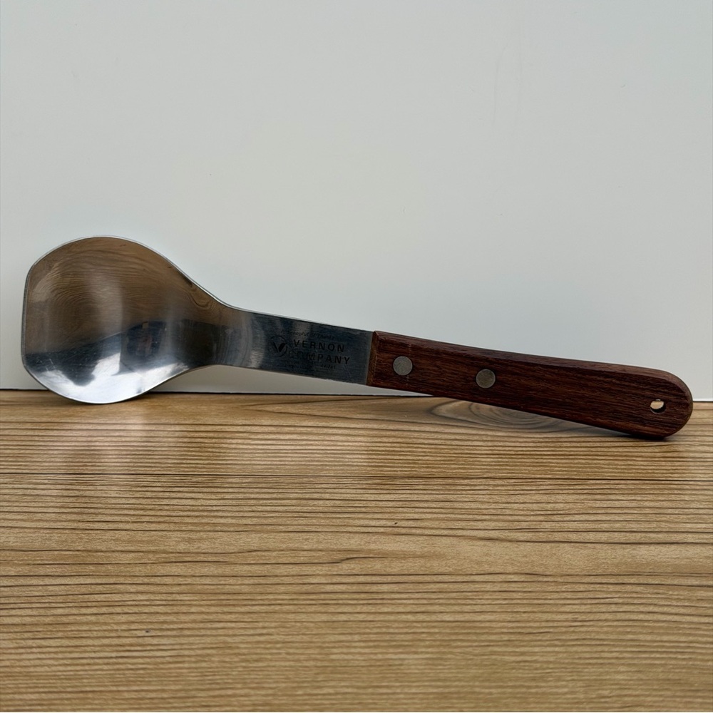 Vernon Company Stainless Steel Wooden Handle Ice Cream Scoop Japan 4V-781